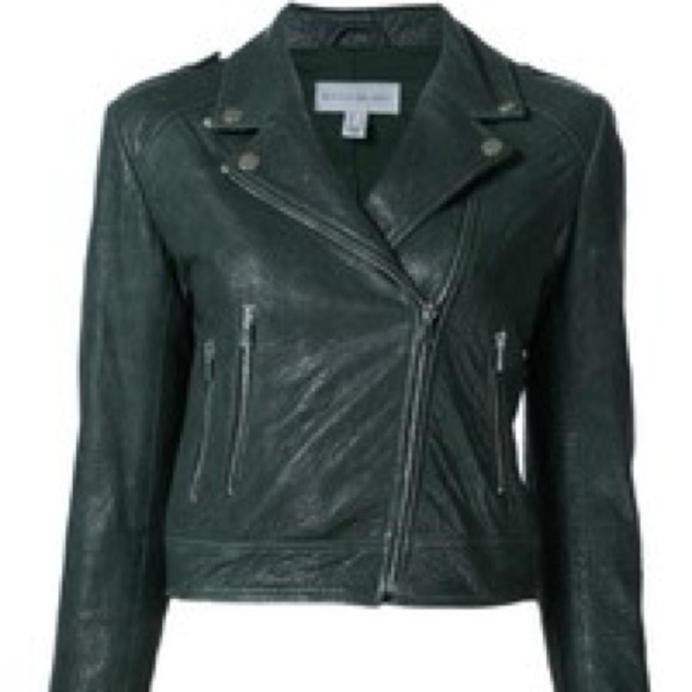 Rebecca Vallance Leather Motorcycle Jacket